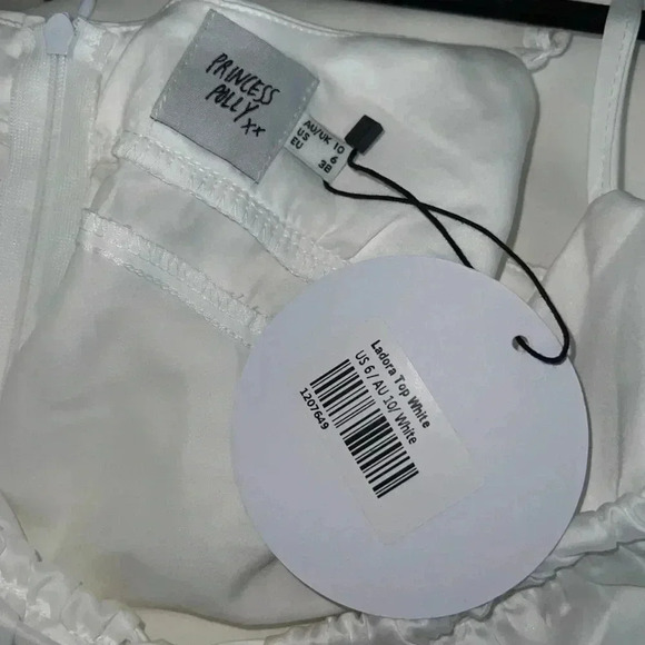 LADORA TOP WHITE size 6 - Picture 3 of 5